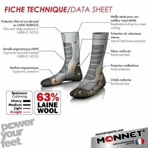 Monnet Trek Extra Light – Chaussettes randonnée grande popularité 8