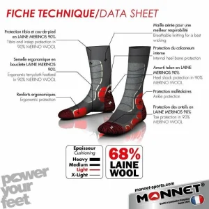 Monnet Trek Light – Chaussettes randonnée magasin en ligne 7